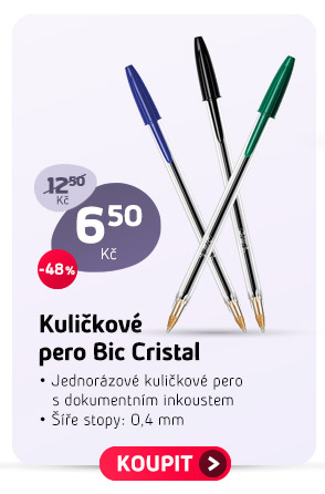 Kuličkové pero Bic Cristal