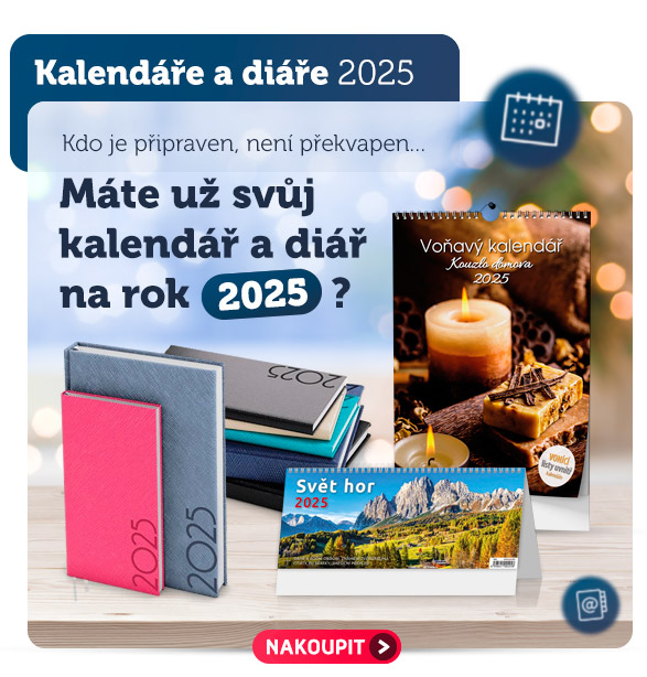 Kalendáře a diáře 2025